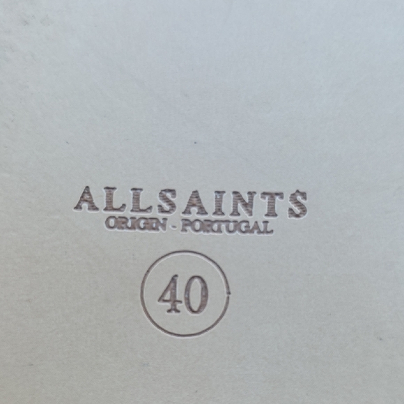 All Saints Black Leather Espadrilles Anke Tie Up Size 40 - Picture 4 of 9